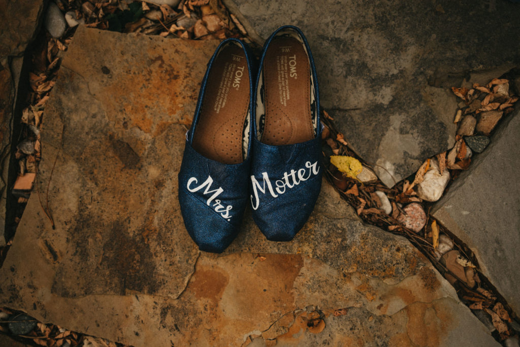 personalized calligraphy wedding toms
