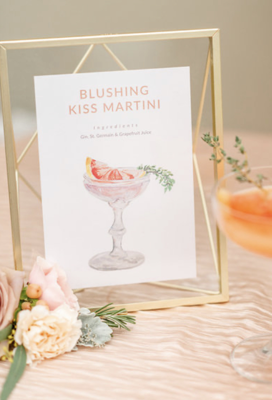 blushing bride martini