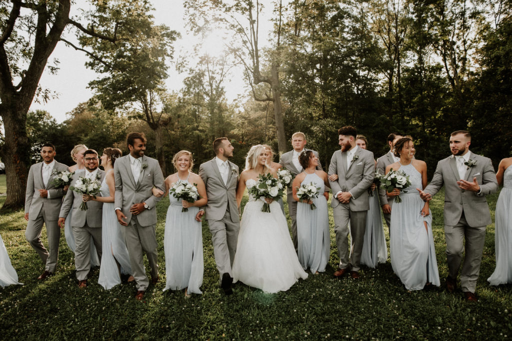 bridal party midwest barn