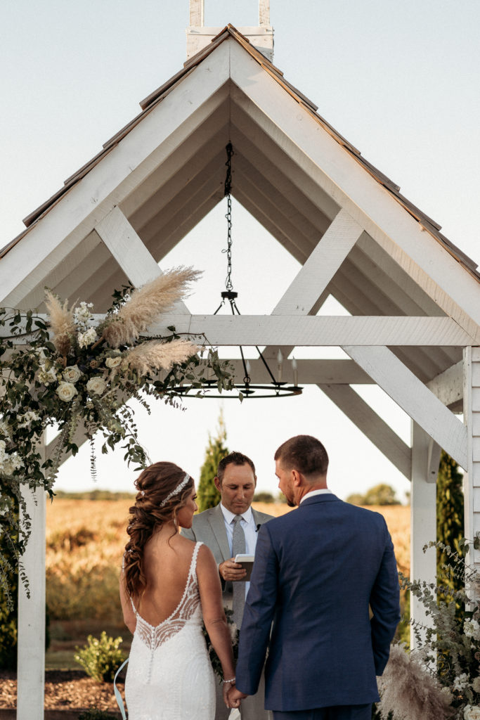 wedding at White Willow Farms - outdoor chapel