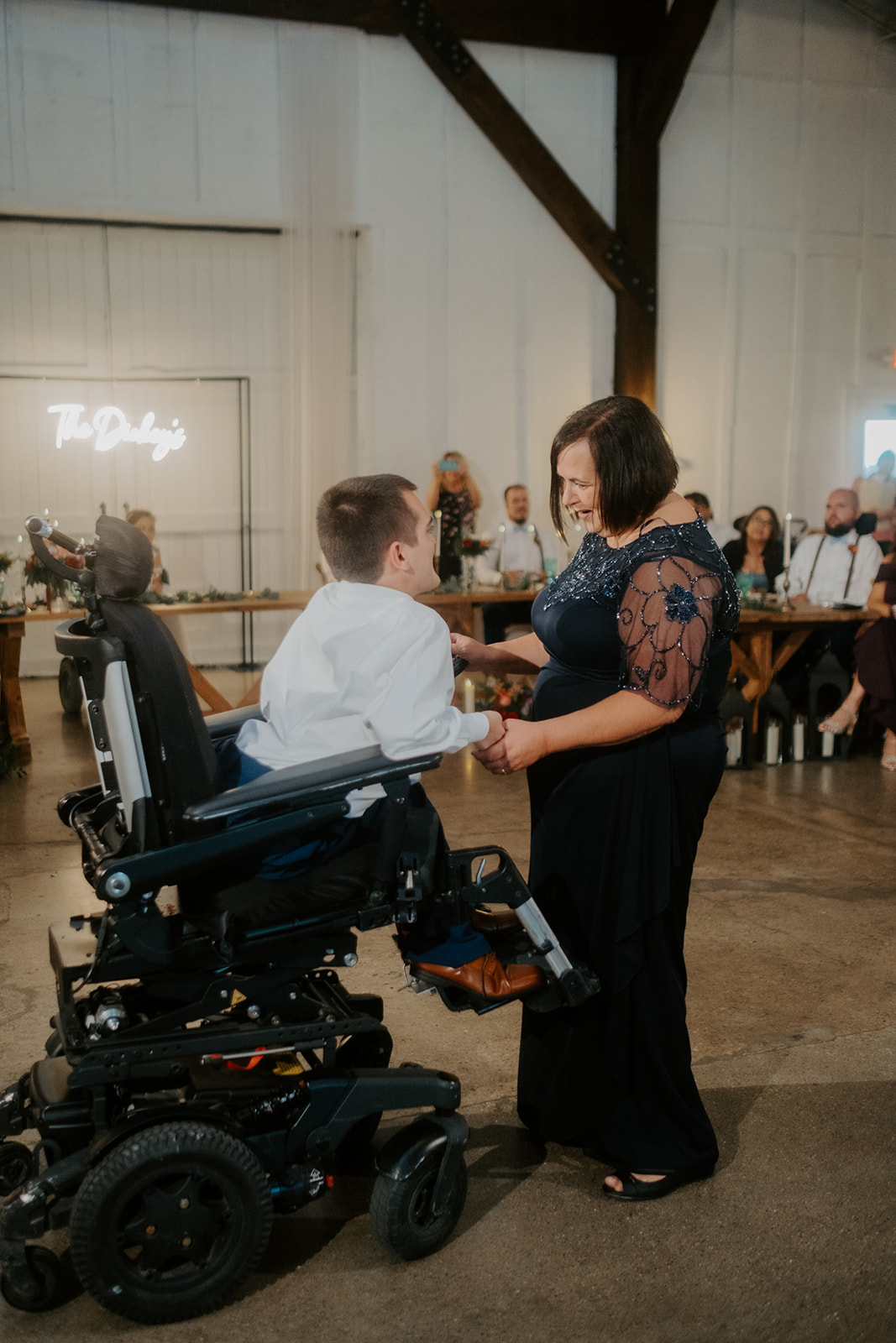 wheelchair wedding mother son dance