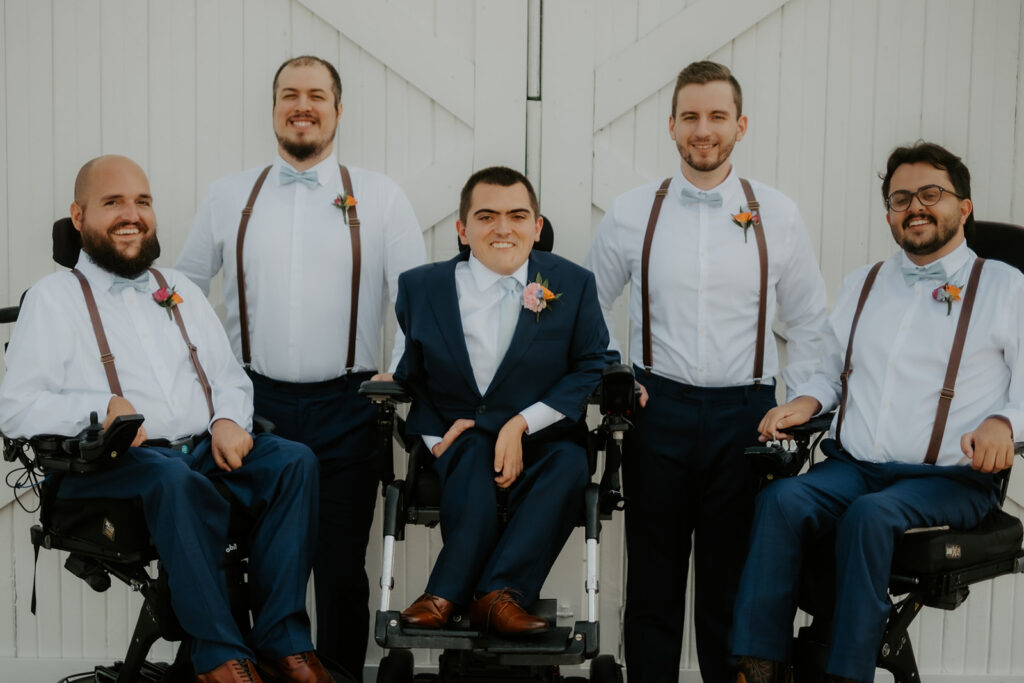 wheelchair wedding at white willow farms, arcadia, Indiana