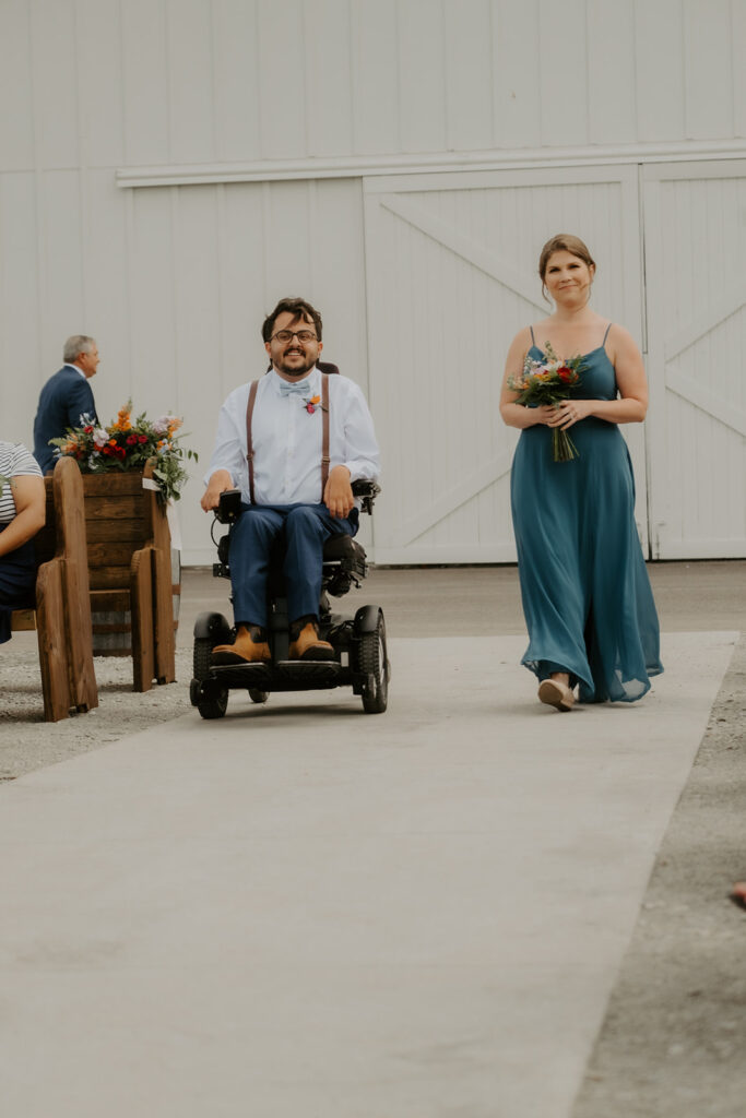 wheelchair wedding