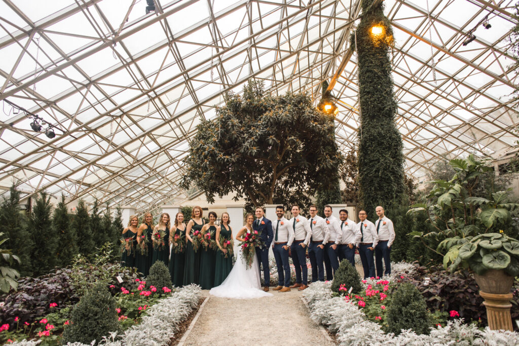 Midwest botanical wedding venues butterfly garden
