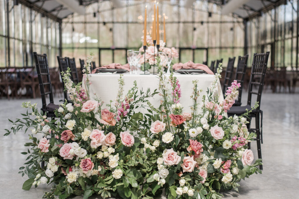 Conservatory at Evergreen wedding