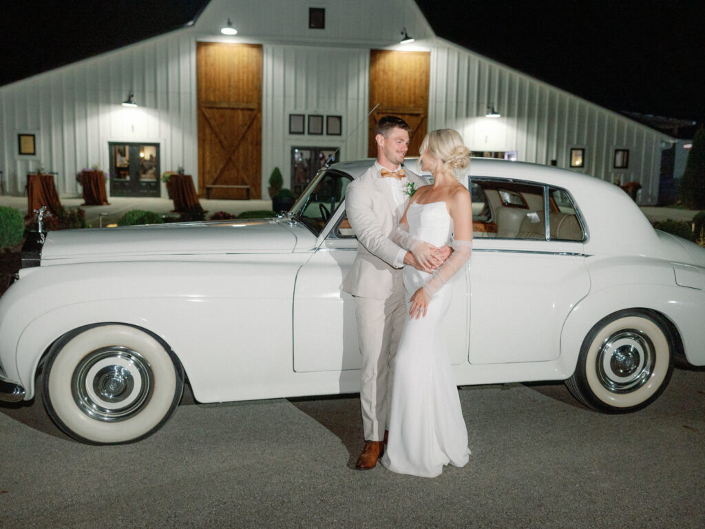 Classic 56 limo indianapolis wedding transportation antique car rental