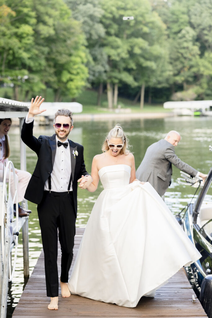 Morse Lake Wedding dock