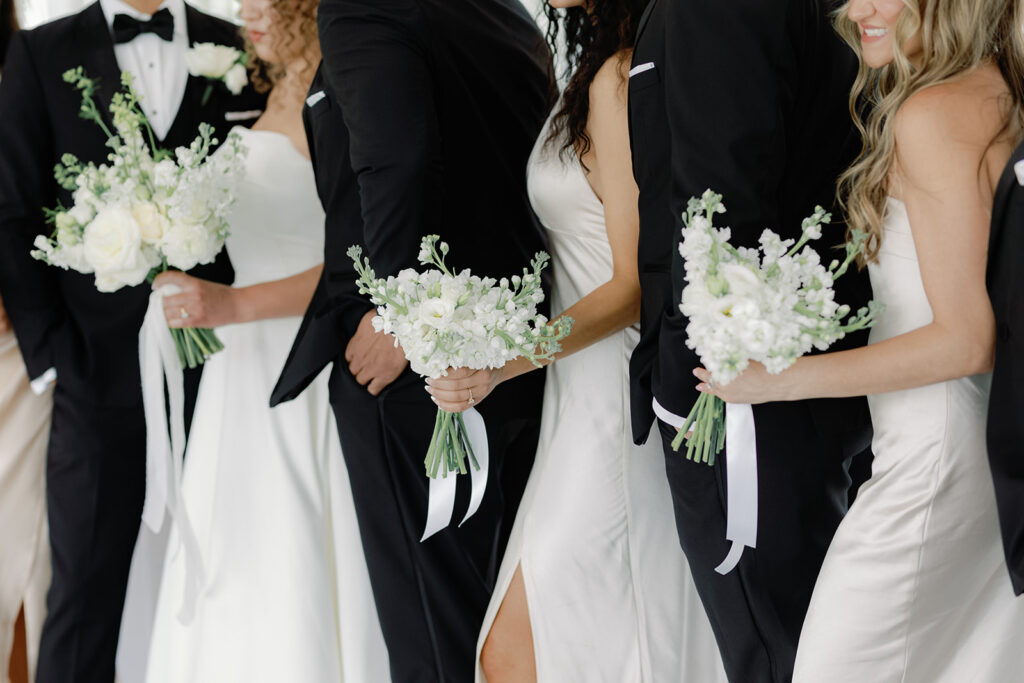 black and white wedding at Ritz Charles Garden Pavilion 