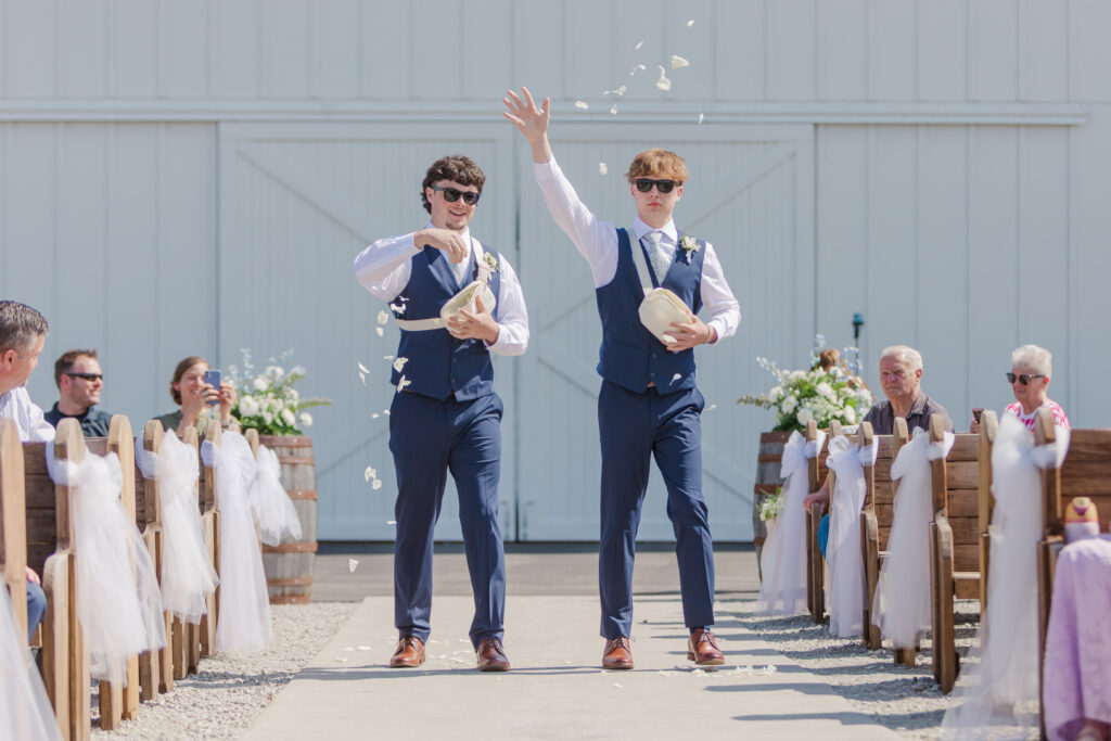 Wedding at White Willow Farms Flower Boys
