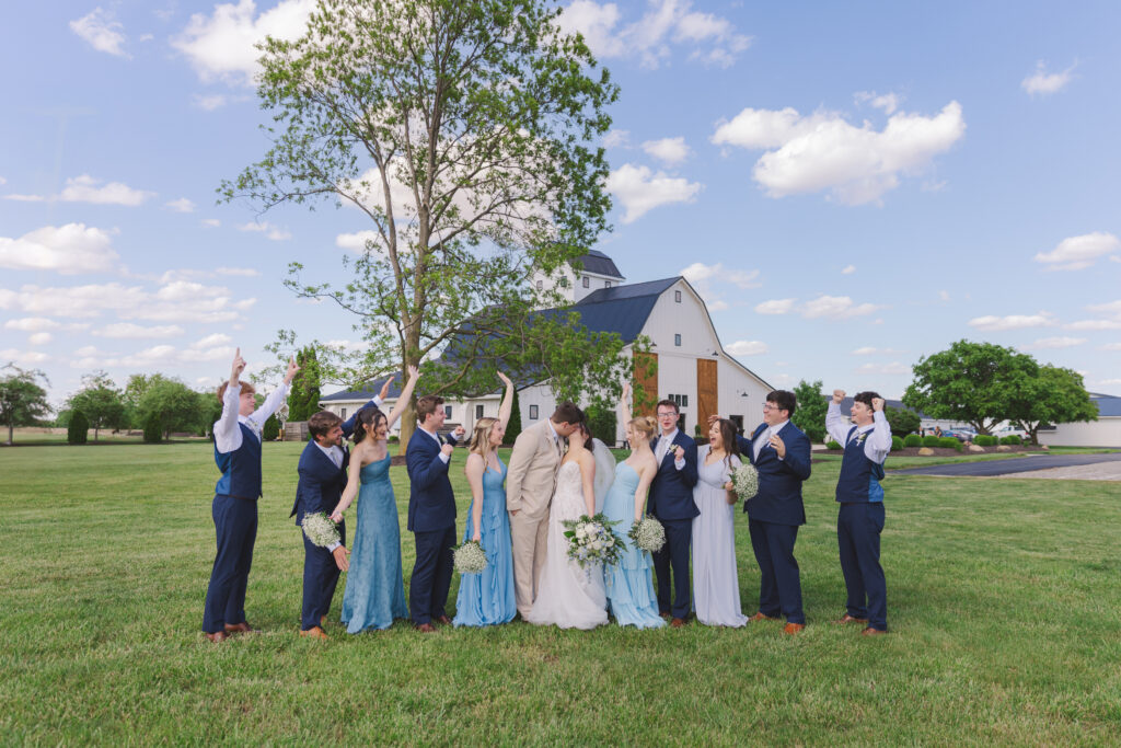 Wedding at White Willow Farms field