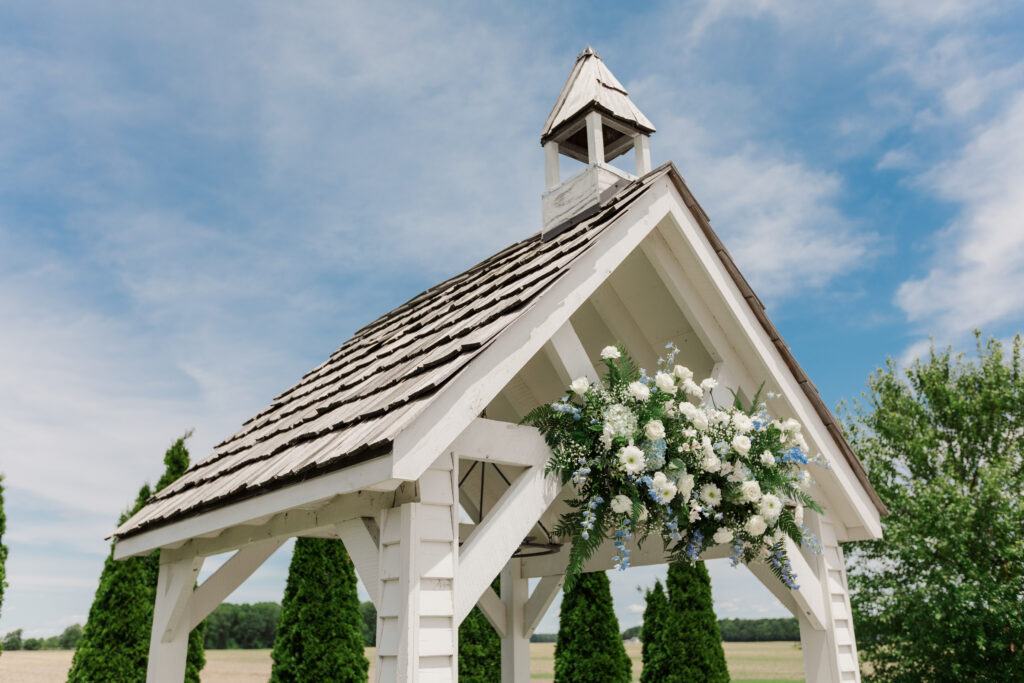 Wedding at White Willow Farms chapel