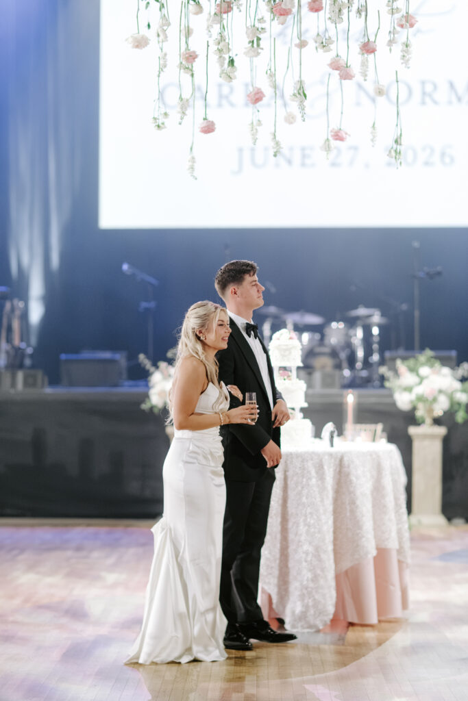 clyde theatre wedding couple
