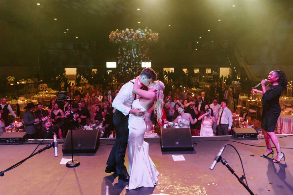 Clyde Theatre wedding fort wayne stage band
