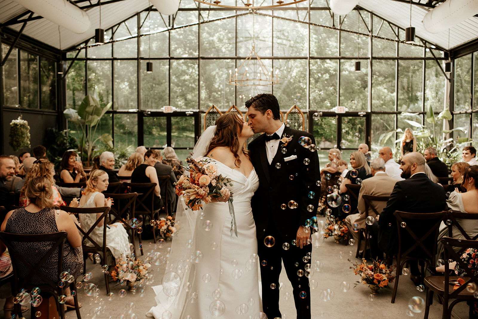 Hannah and Gerald’s wedding was such a beautiful May day at The Conservatory at Evergreen