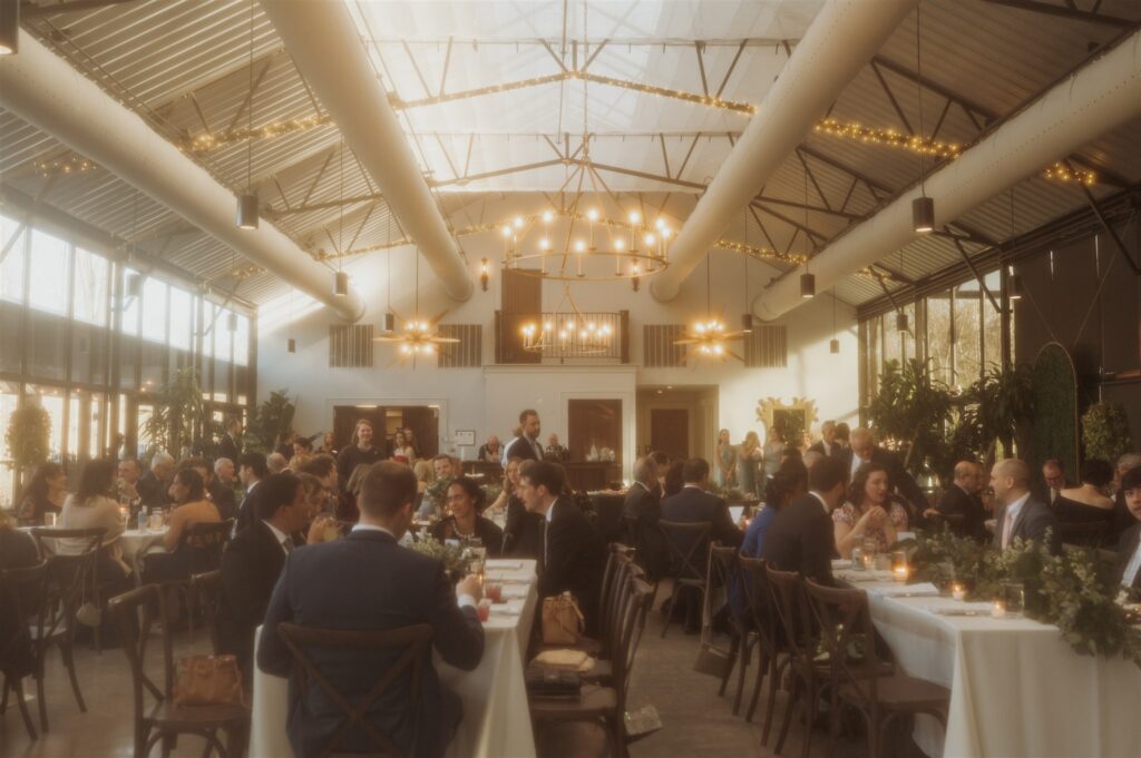 Celebrating Inside The Conservatory at Evergreen