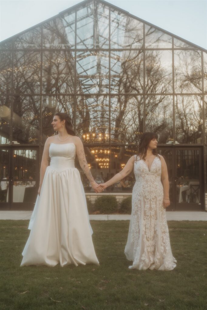 march wedding Conservatory at evergreen 